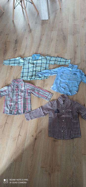 Lot de 4 chemises 6 ans