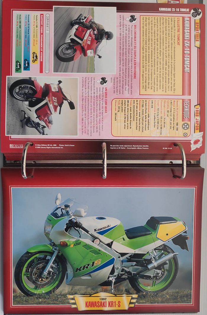 222 fiches Motos Sportives - Classeur Motos Passion - photo numéro 10