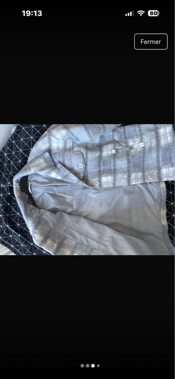 Veste à carreaux camaïeu - photo numéro 3