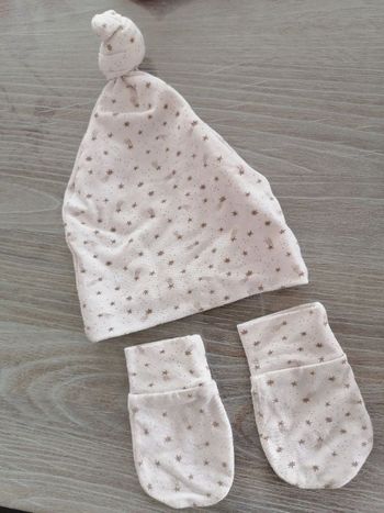 Lot de 3 bonnet de naissance