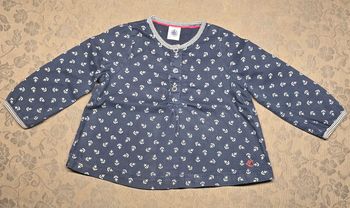 Blouse ancre de bateau Petit Bateau 18 mois