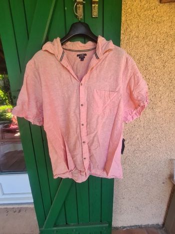 Chemise homme. Rose. XL 43 /44. Kiabi regular fit