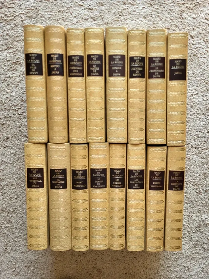 Lot des 16 livres "Les Jalna" de Mazo de La Roche - La saga des Whiteoak