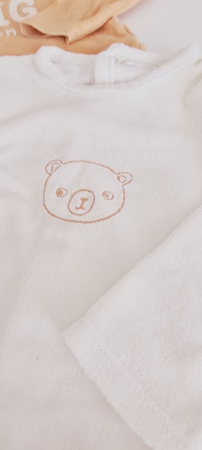 Lot 5 pyjamas velours 6mois - photo numéro 4