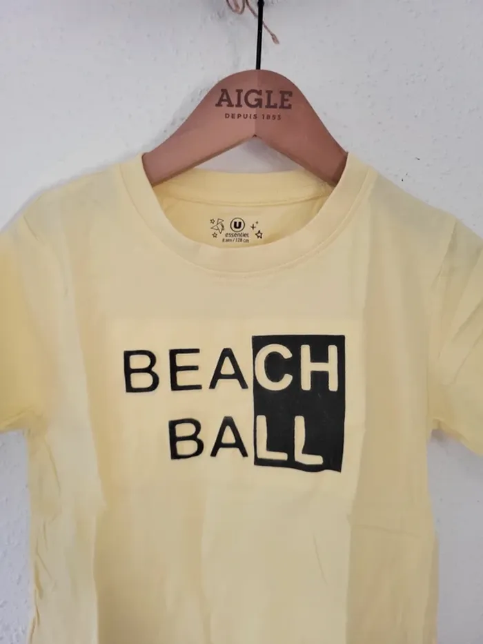 Tee-shirt garçon 👦 jaune 8 ans - photo numéro 2