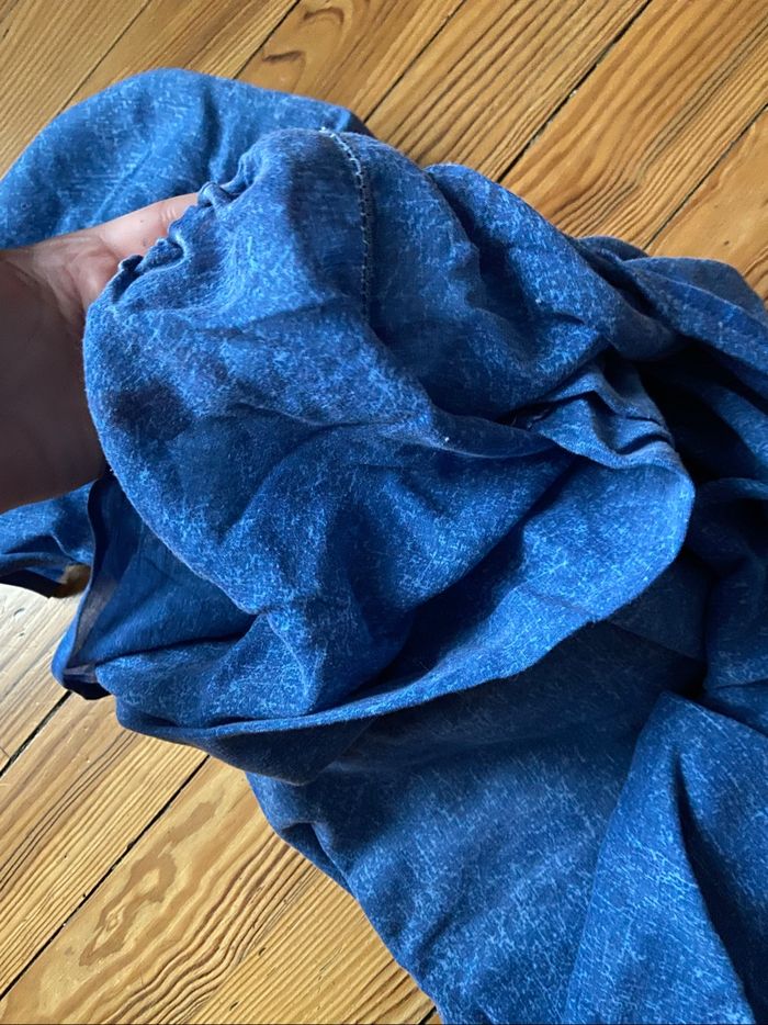 Drap housse bleu vintage - photo numéro 3