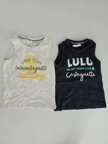 Lot de 2 debardeurs lulu castagnette