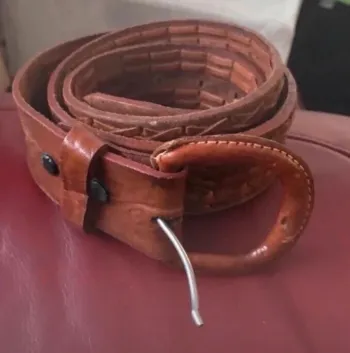 Ceinture cuire marron 105cm