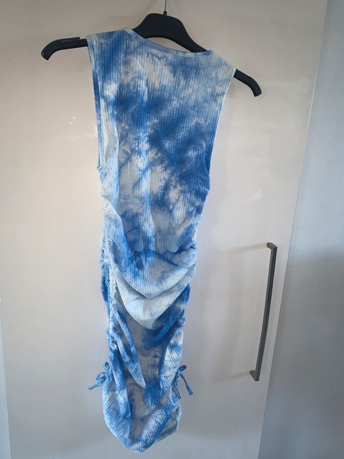 Robe à bretelles été joli dégradé de bleu taille s - photo numéro 4