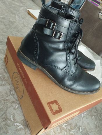Bottines cuir femme/fille 38