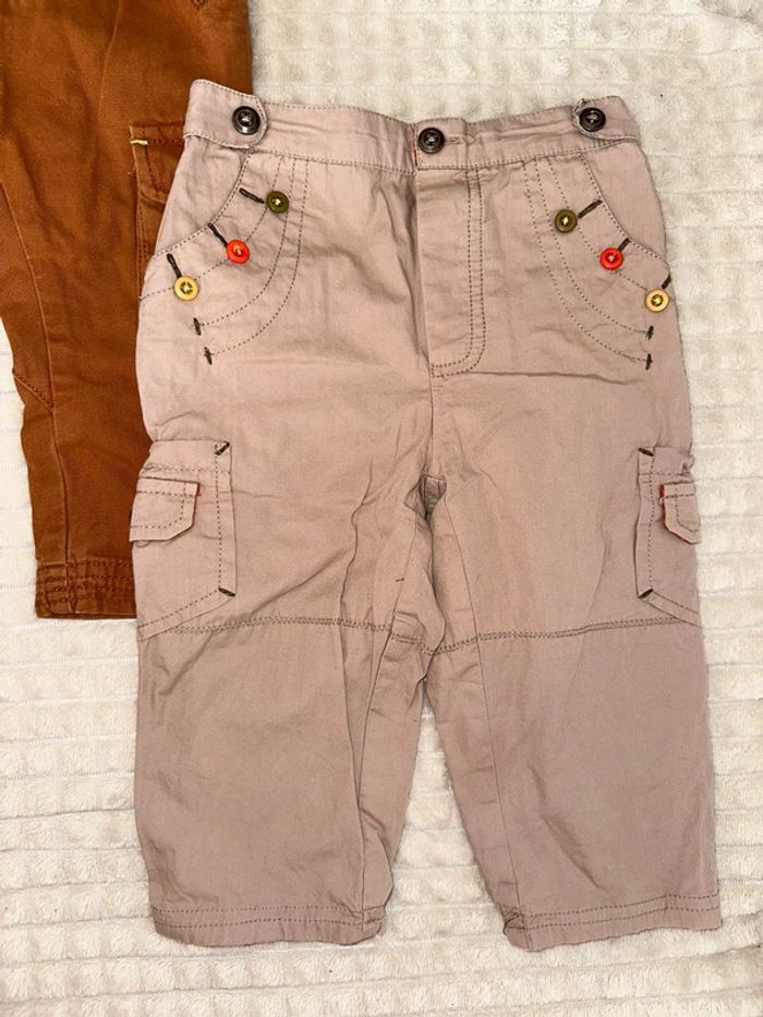 2 pantalon cargo 18 mois - photo numéro 2