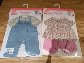 Tenues vetements corolle 36 cm neuves