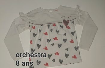 Tee T-shirt manches longues orchestra 8 ans