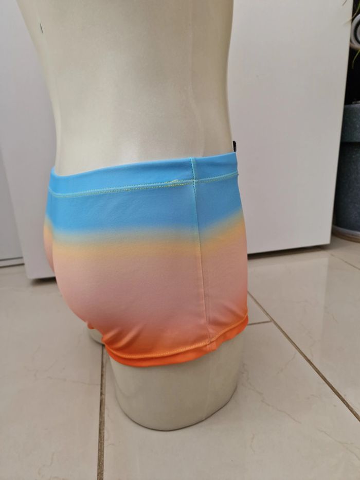 Maillot De Bain Dégradé Bleu Clair Jaune Orange Taille S - photo numéro 7