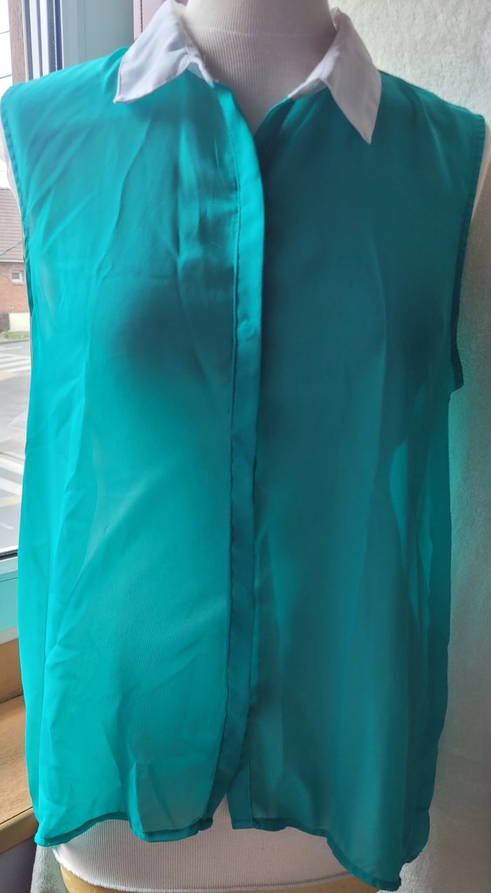Chemise sans manches transparente - photo numéro 1