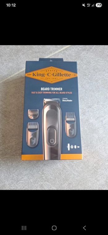 Tondeuses à barbe king c gillette beard trimmer