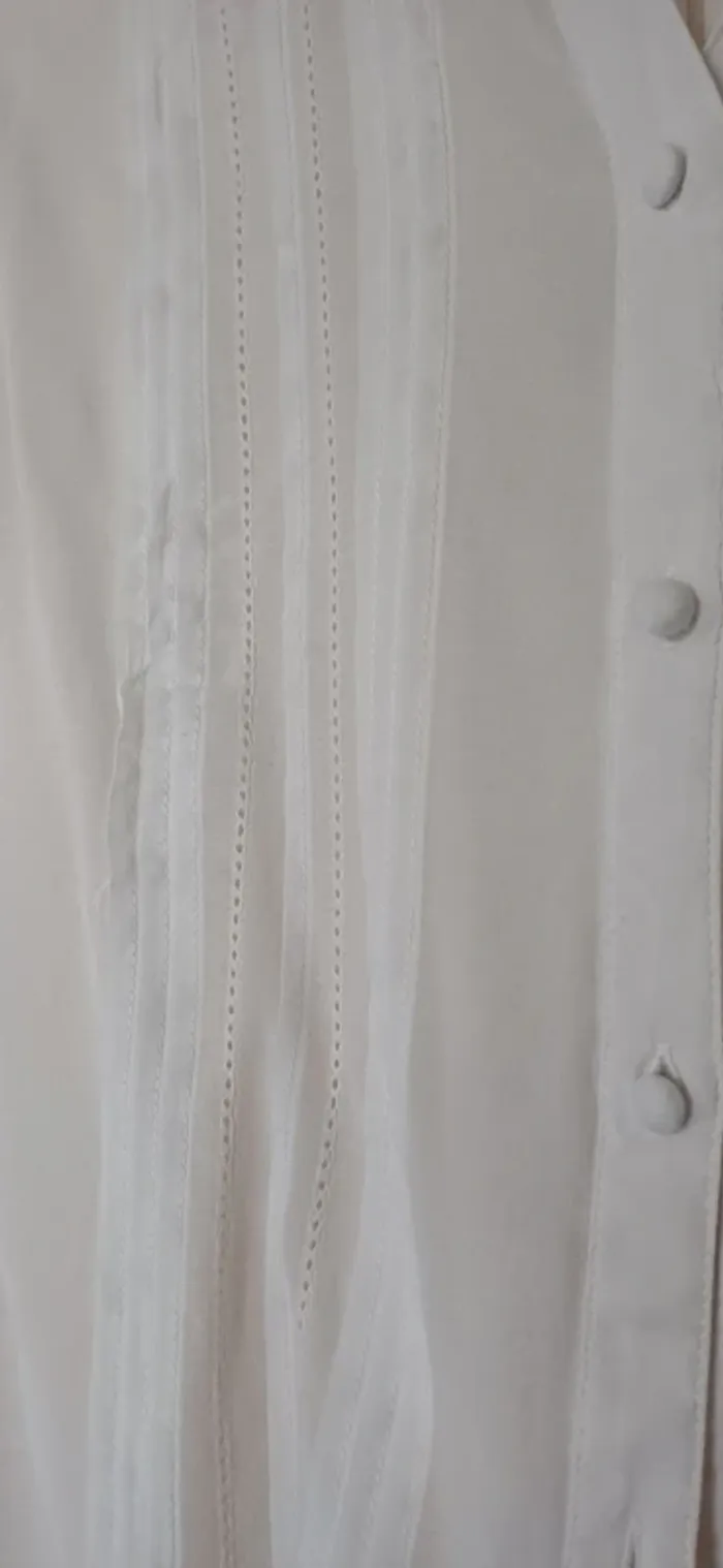 Chemisier blanc etam taille 38 (ou petit 40) - photo numéro 3