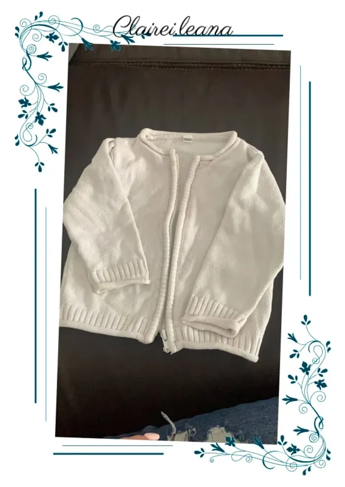 🛑gilet zipper blanc 🛑 - photo numéro 2