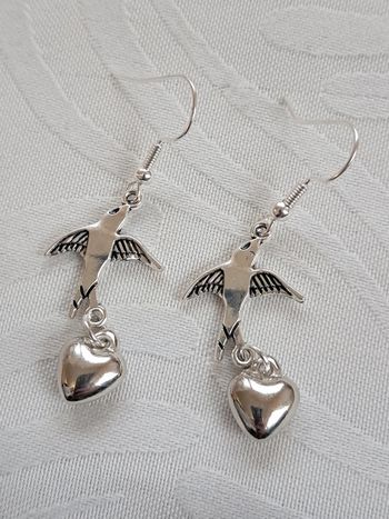 Boucle d'oreille oiseau