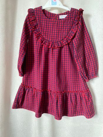 Robe vichy marine et rouge 18-24 ans Beebay