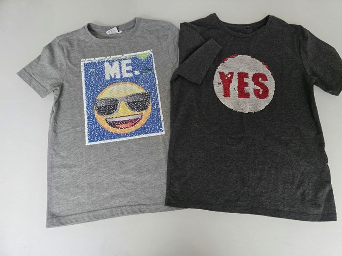 Lot de 2 T shirts sequin Taille 140 - photo numéro 3