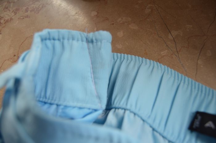 Pantalon large bleu ciel AMISU taille 40 (ajusté taille 38) - photo numéro 4