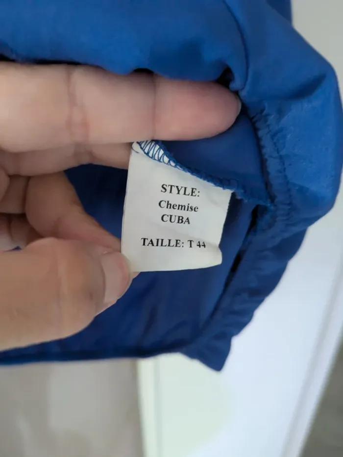Magnifique haut blouse femme bleu violet Formul taille 44 - photo numéro 3