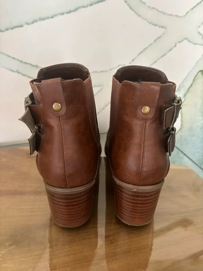 Bottines à talons marron femme My Botega - photo numéro 4