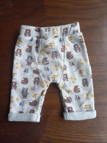 Pantalon doublé imprimé ourson