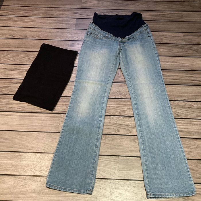 Jean et ceinture de grossesse