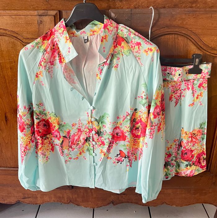 Blouse+short+ceinture - photo numéro 3