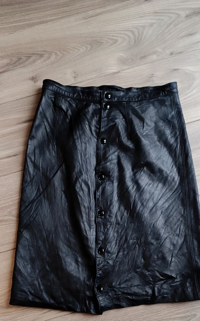 Jupe en cuir portefeuille - photo numéro 8