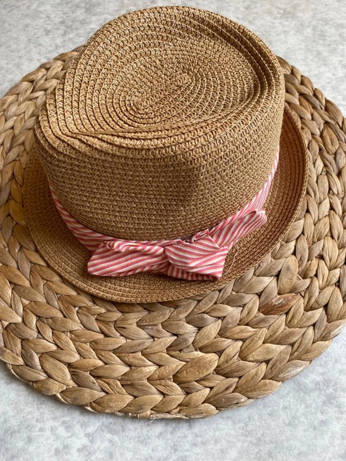 Chapeau paille fille Kiabi