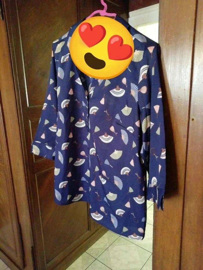 Chemise bleue épouvantail taille L/40 - photo numéro 7
