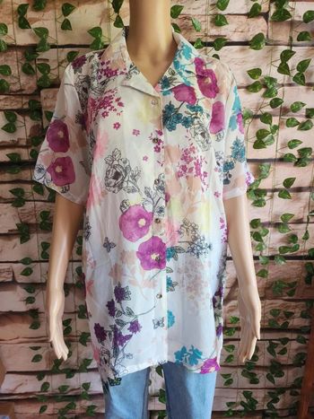 🌸Blouse/Chemisette Gabriella Vicenza Neuve Taille 46/48🌸