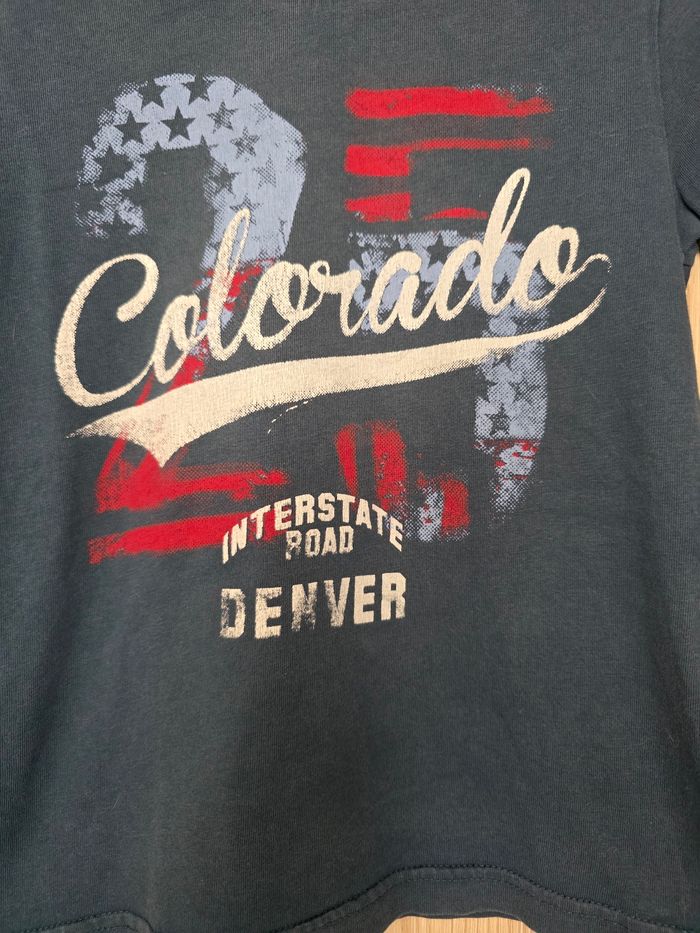 TEE-SHIRT GARÇON 👦 MOTIF COLORADO MARQUE POLOCHON BY ETIREL 4ANS - photo numéro 2
