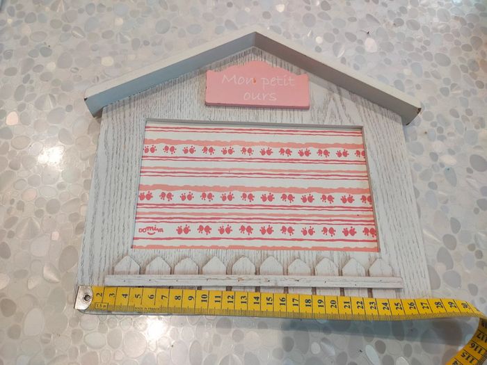 Toise en bois et cadres photos neuf - photo numéro 6