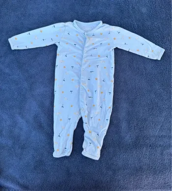 Pyjama coton sans pied - 3-6 mois