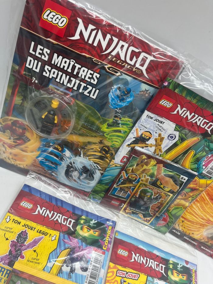 Lot de 5 livres D’activités Magazines Lego Ninjago Avec leurs figurines Neuf - photo numéro 4