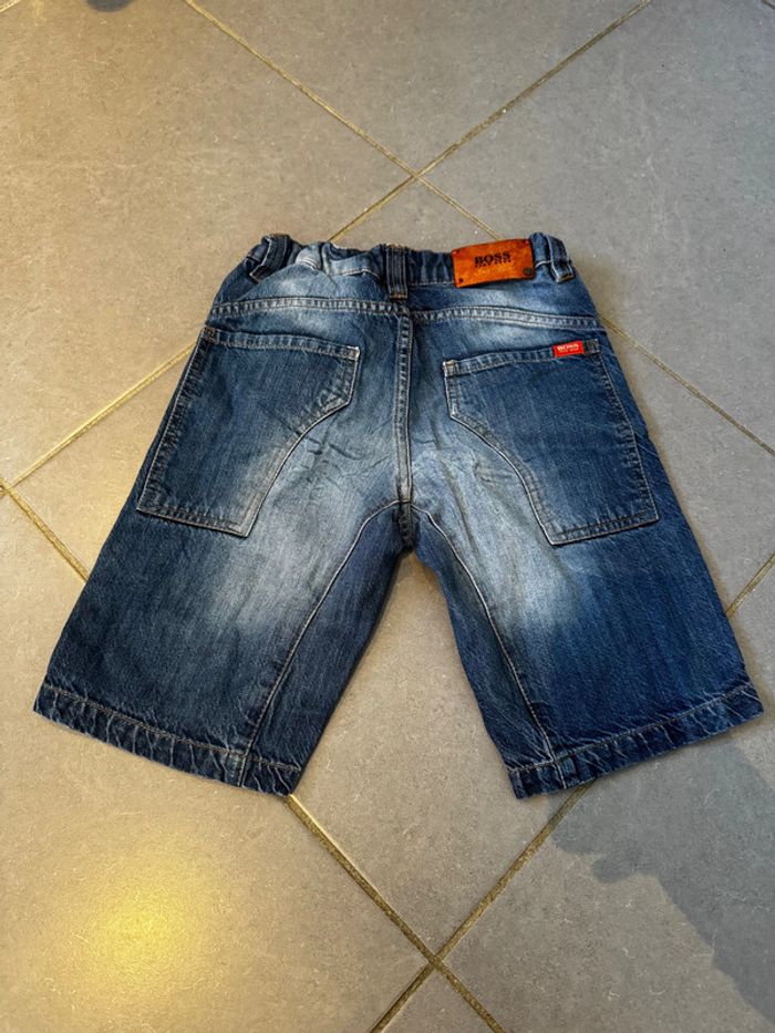 Short / Bermuda en jean avec 2 poches devant & derrière - Hugo Boss - Comfort - Bleu - 8 ans - photo numéro 3