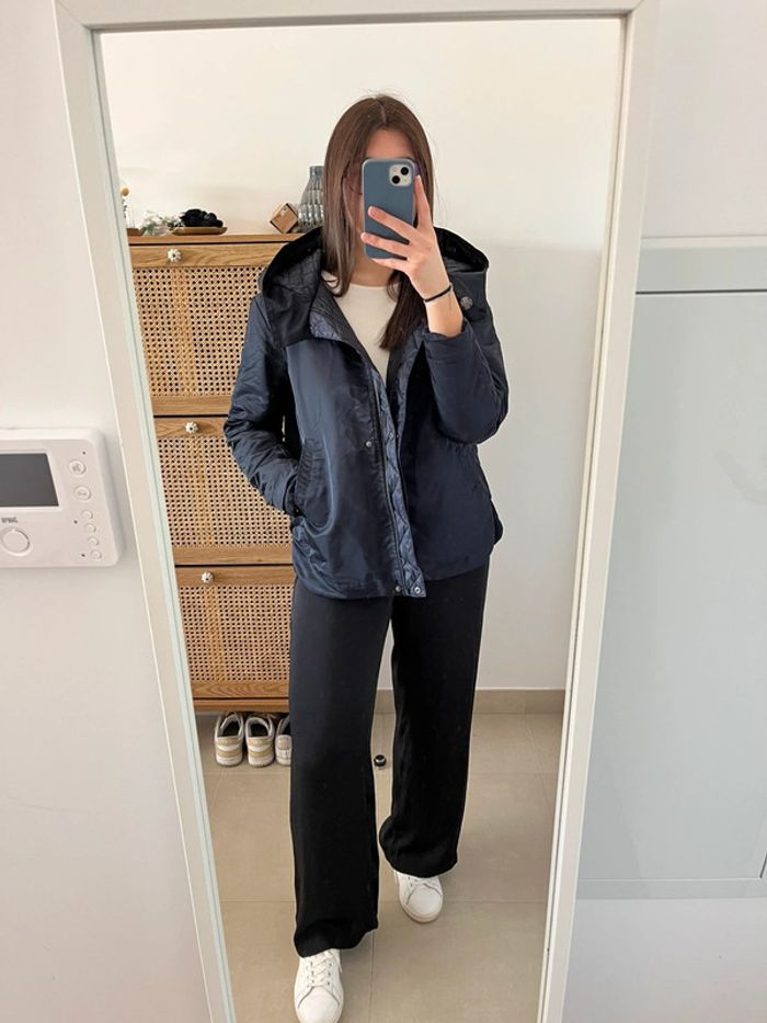 Veste matelassée bleue marine réversible Rivières de Lune - photo numéro 2