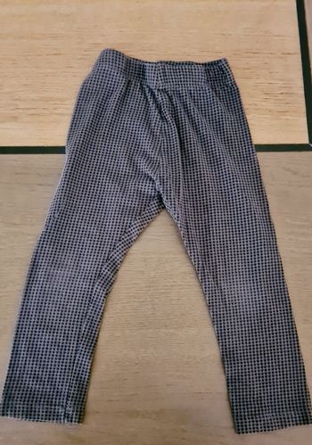 Legging gris à  carreaux kiabi 24 mois