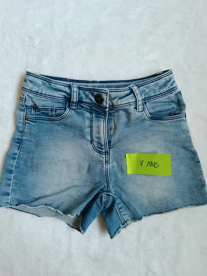 Short en jean fille
