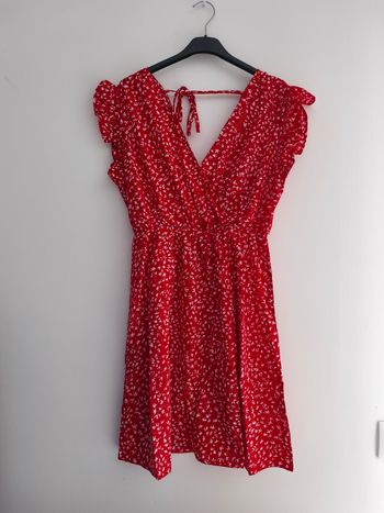 Robe courte rouge