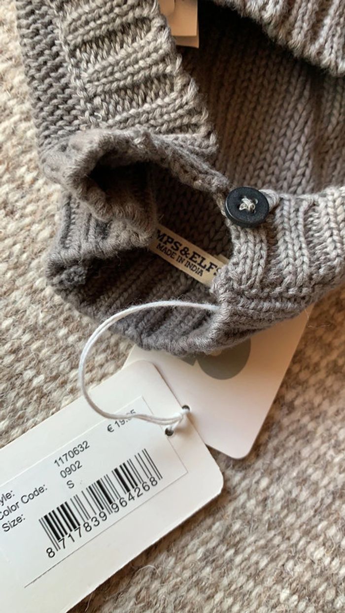 Bonnet avec fermeture sous le manton en coton bébé - photo numéro 7