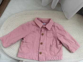 Veste rose en jean
