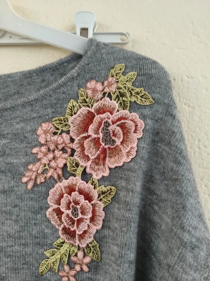 Pull gris - Yessica - taille 44 - photo numéro 3