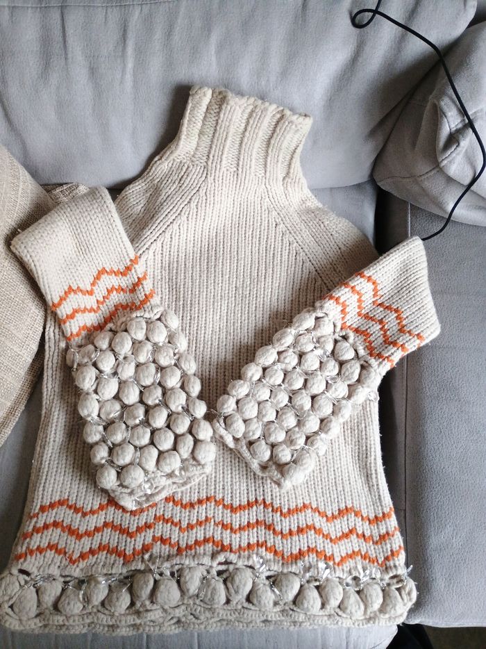 Magnifique pull prototype Paco Rabanne - photo numéro 4