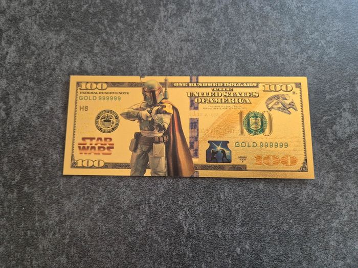 Billets OR à collectionner Boba fett star wars
