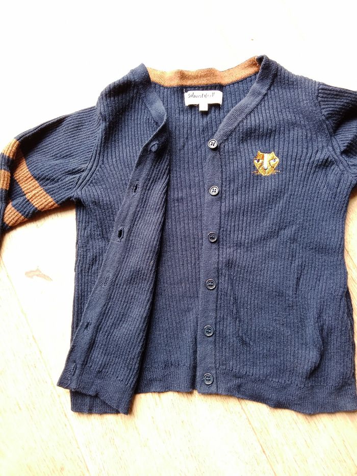 Gilet bleu garçon/fille 5 ans – Galeries Lafayette - photo numéro 3